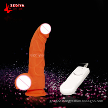 High Quality Strong Effect Dildo Penis Vibrator for Female (DYAST395D)